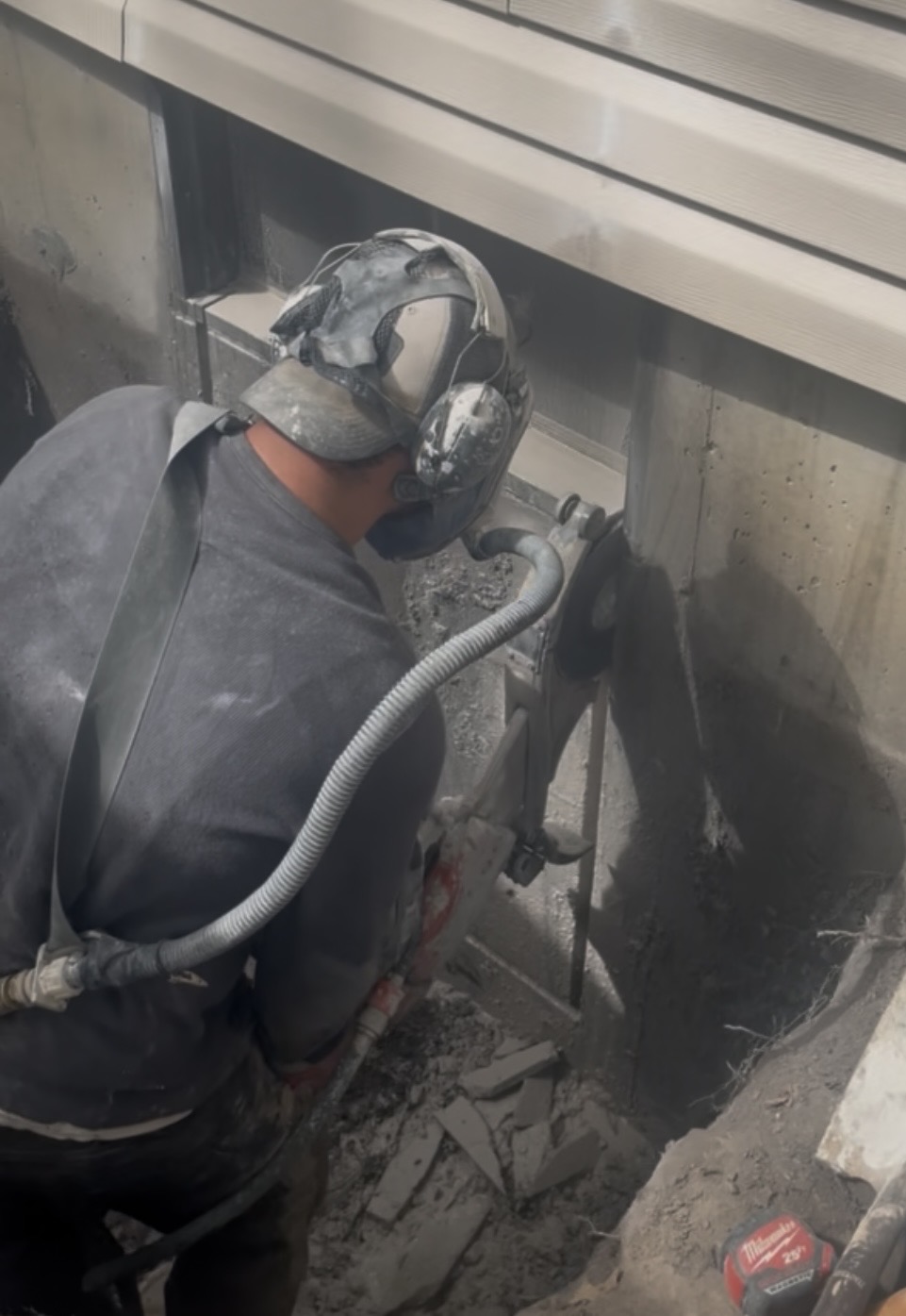 Egress window install in Millstadt, IL