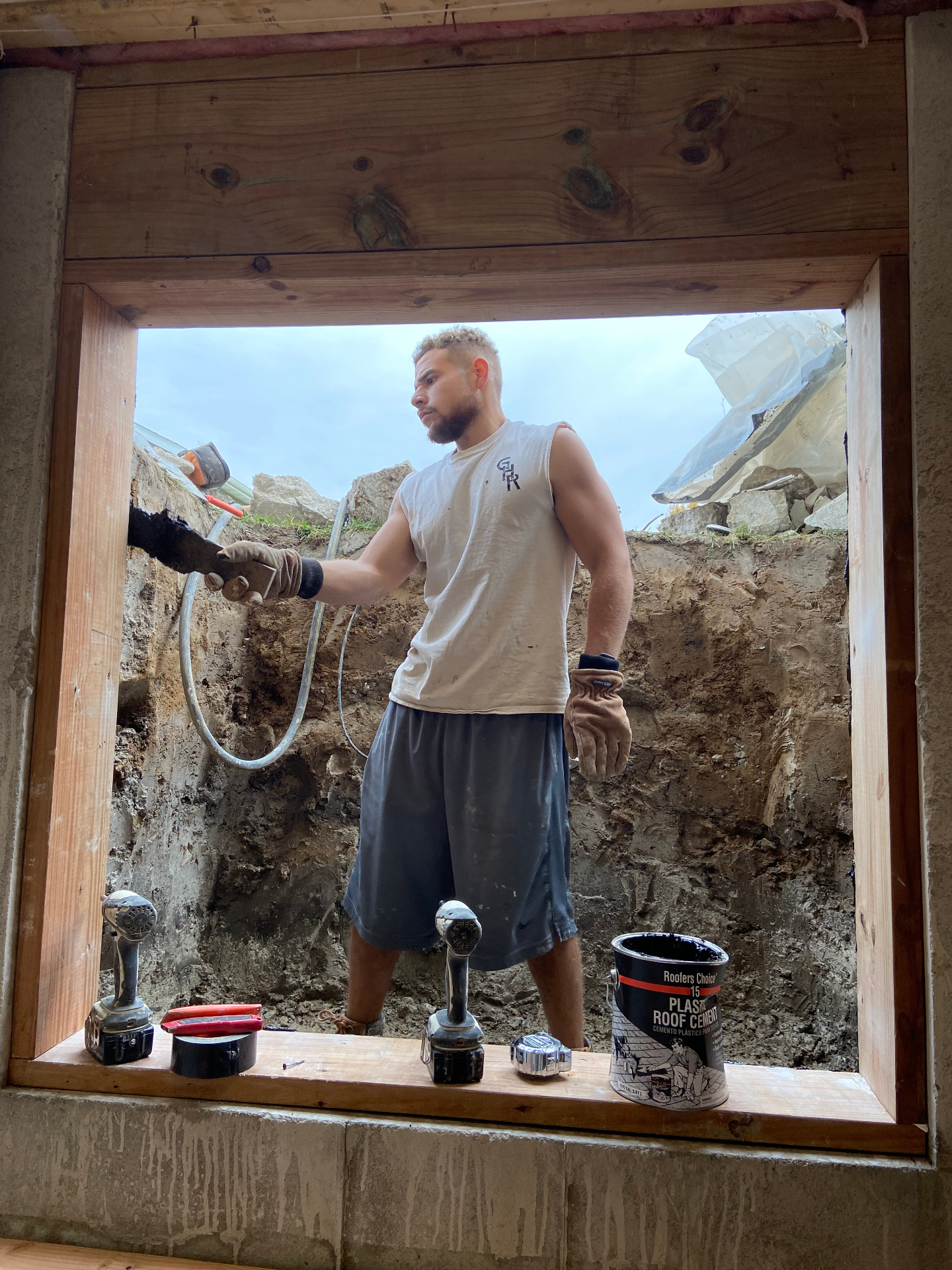 Egress window install in Glen Carbon, IL