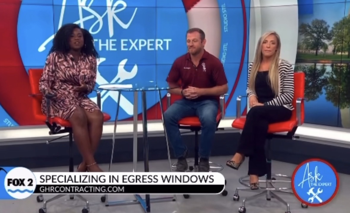 Tim Grotefendt of GHR Egress Windows featured on Fox 2 St. Louis discussing egress window installation